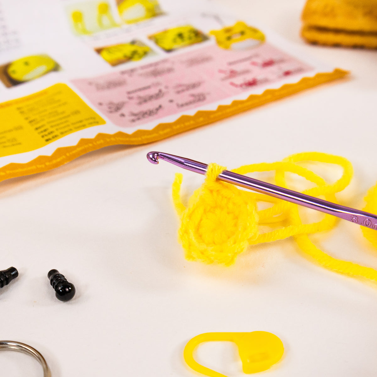 Make Your Own Crochet Key Ring Kit - Tiger