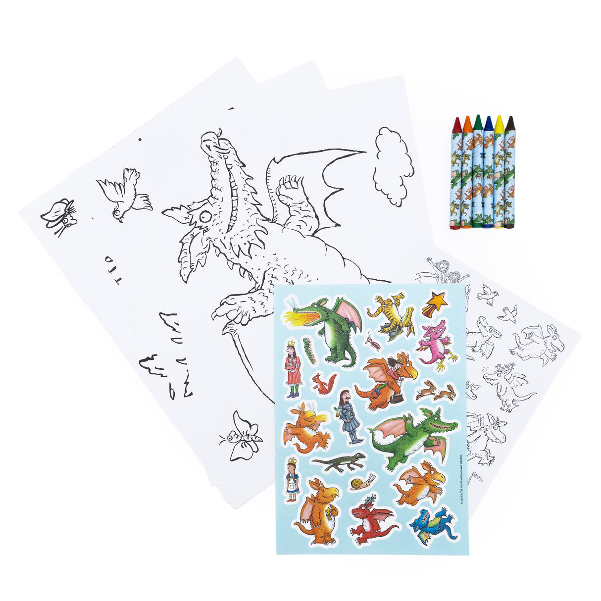 Zog Colouring Set - Crayons & Sticker Activity Kit