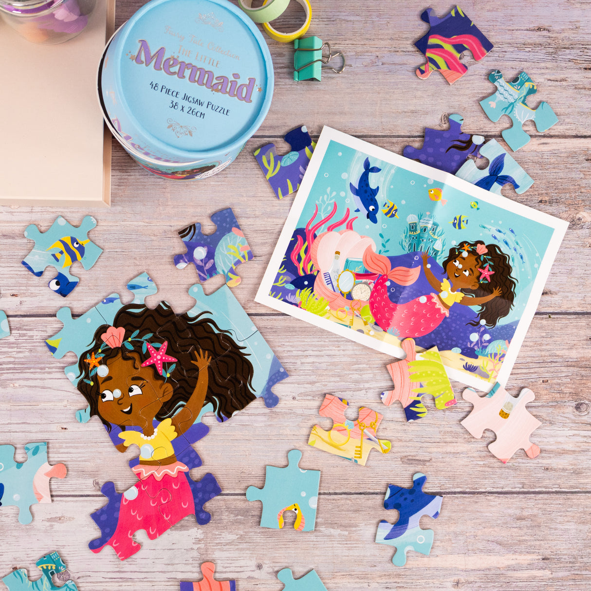 The Little Mermaid Jigsaw Puzzle – 48 Pieces (Tube Pack)