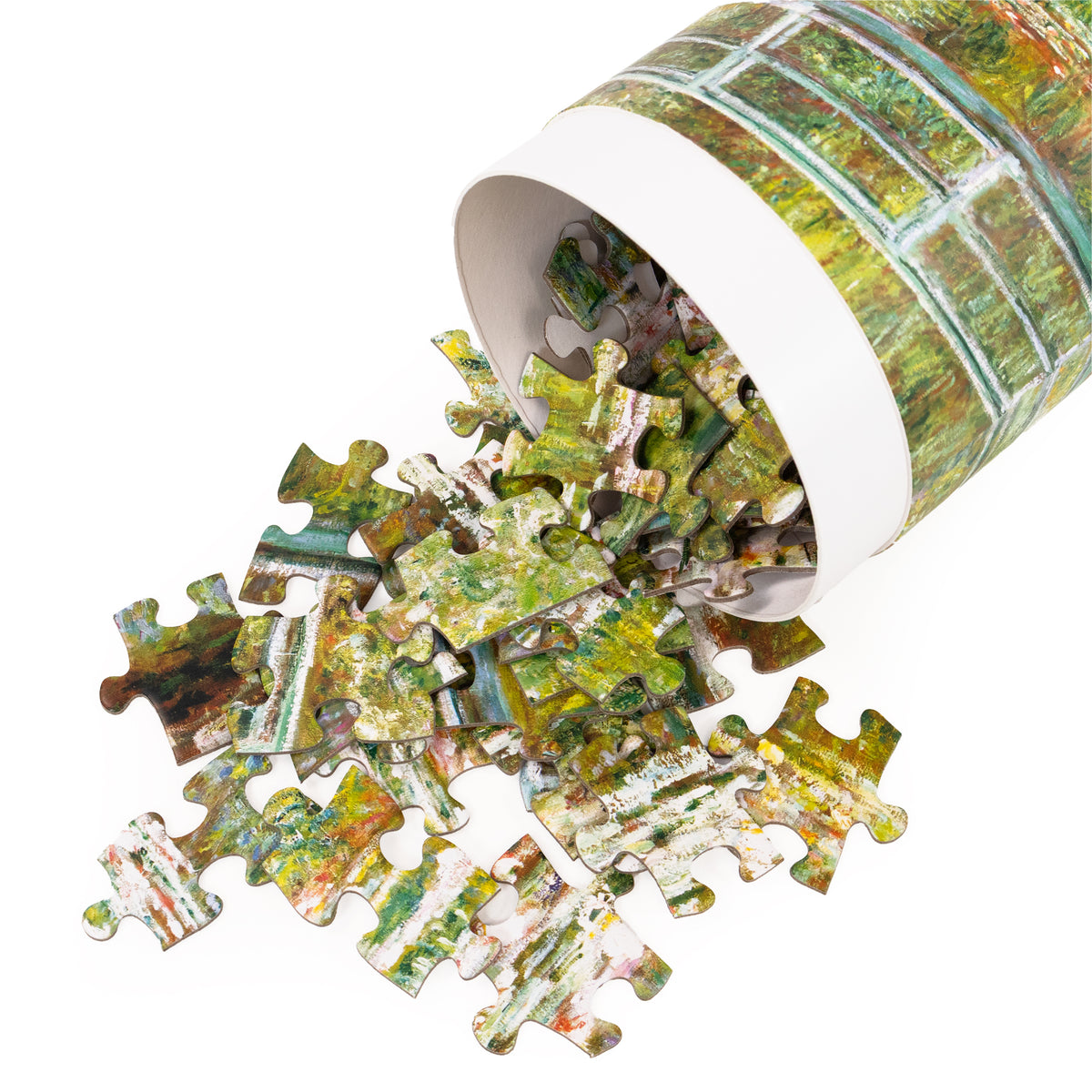 Monet's The Japanese Footbridge Jigsaw - 100 Piece Puzzle in a Gift Tube