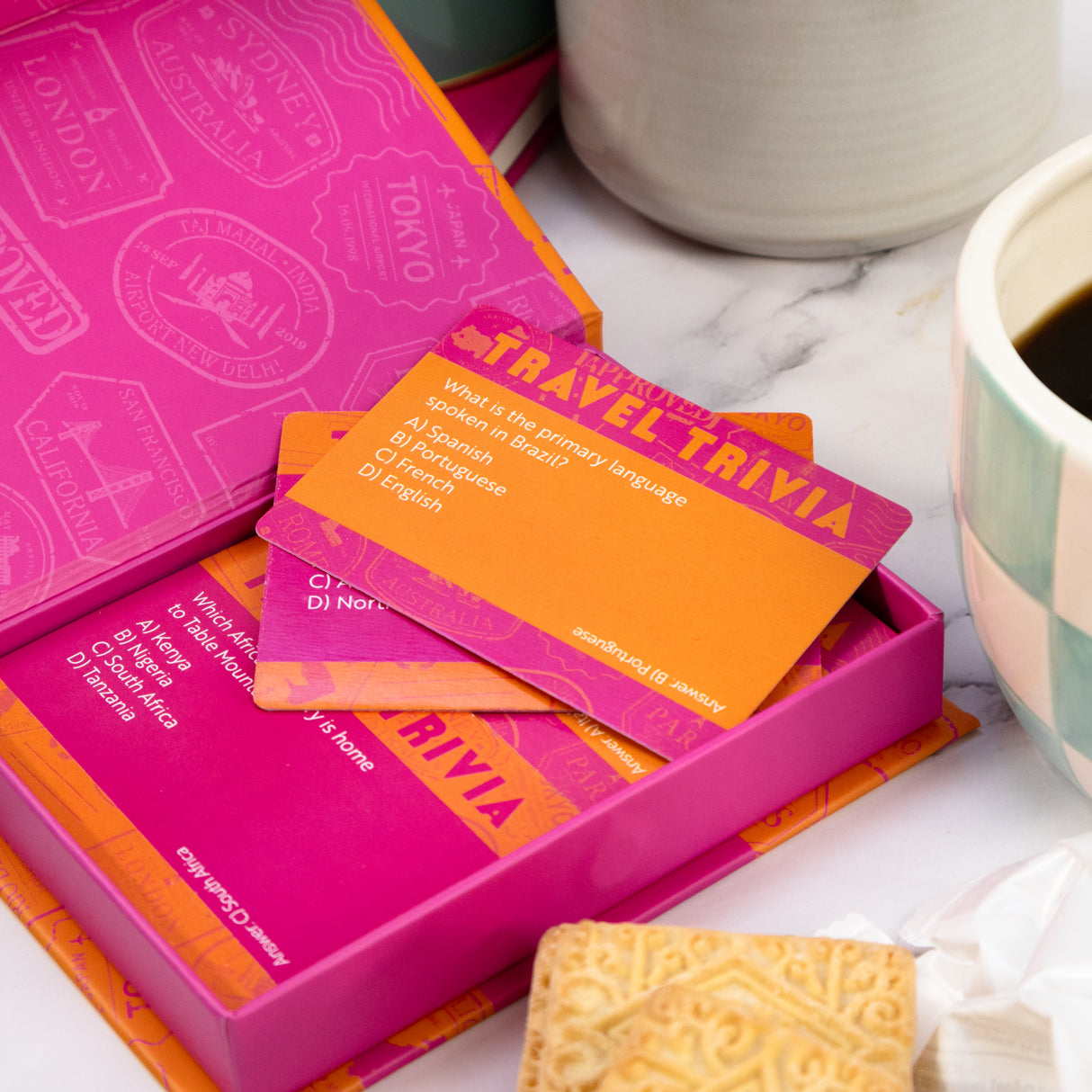 100 Trivia Cards - Travel Trivia