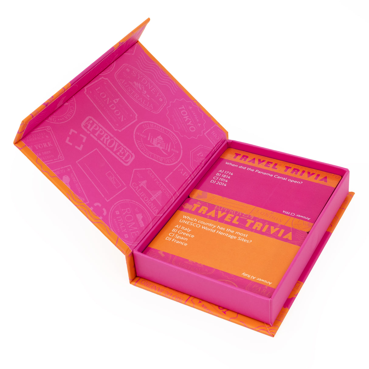 100 Trivia Cards - Travel Trivia