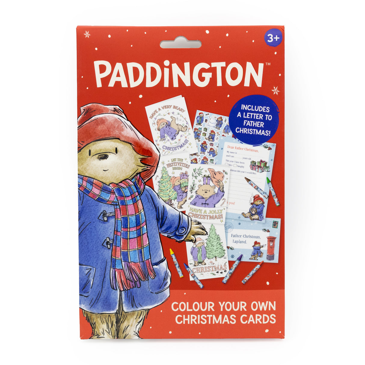 Paddington Colour Your Own Christmas Card Set