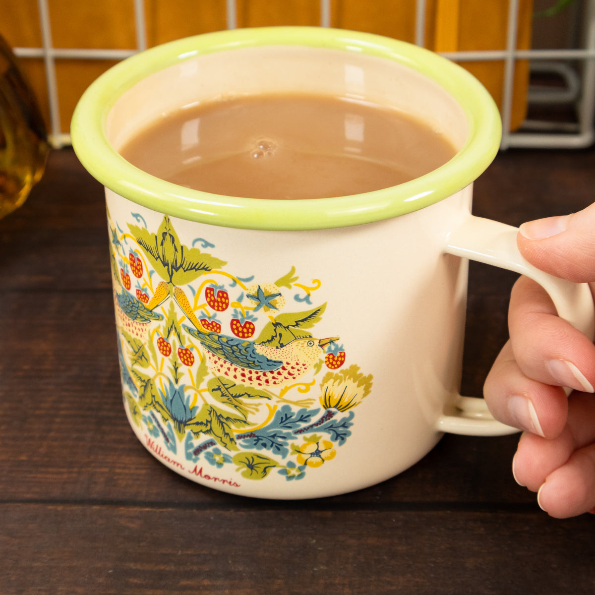 William Morris Enamel Mug