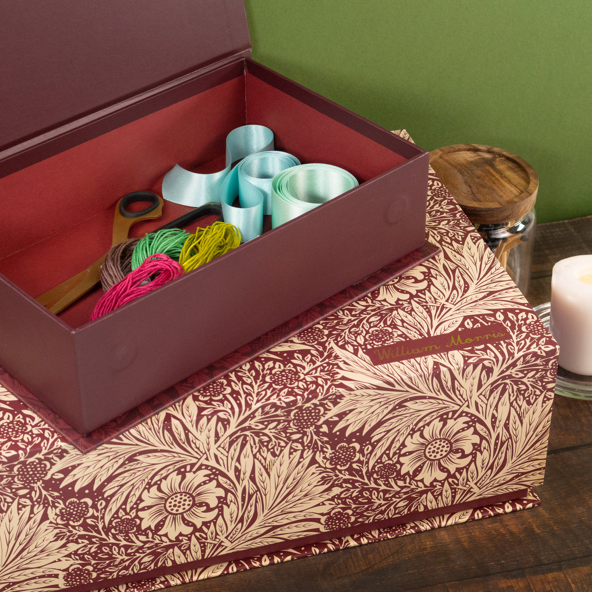 Set of 3 Nesting Storage Boxes - William Morris