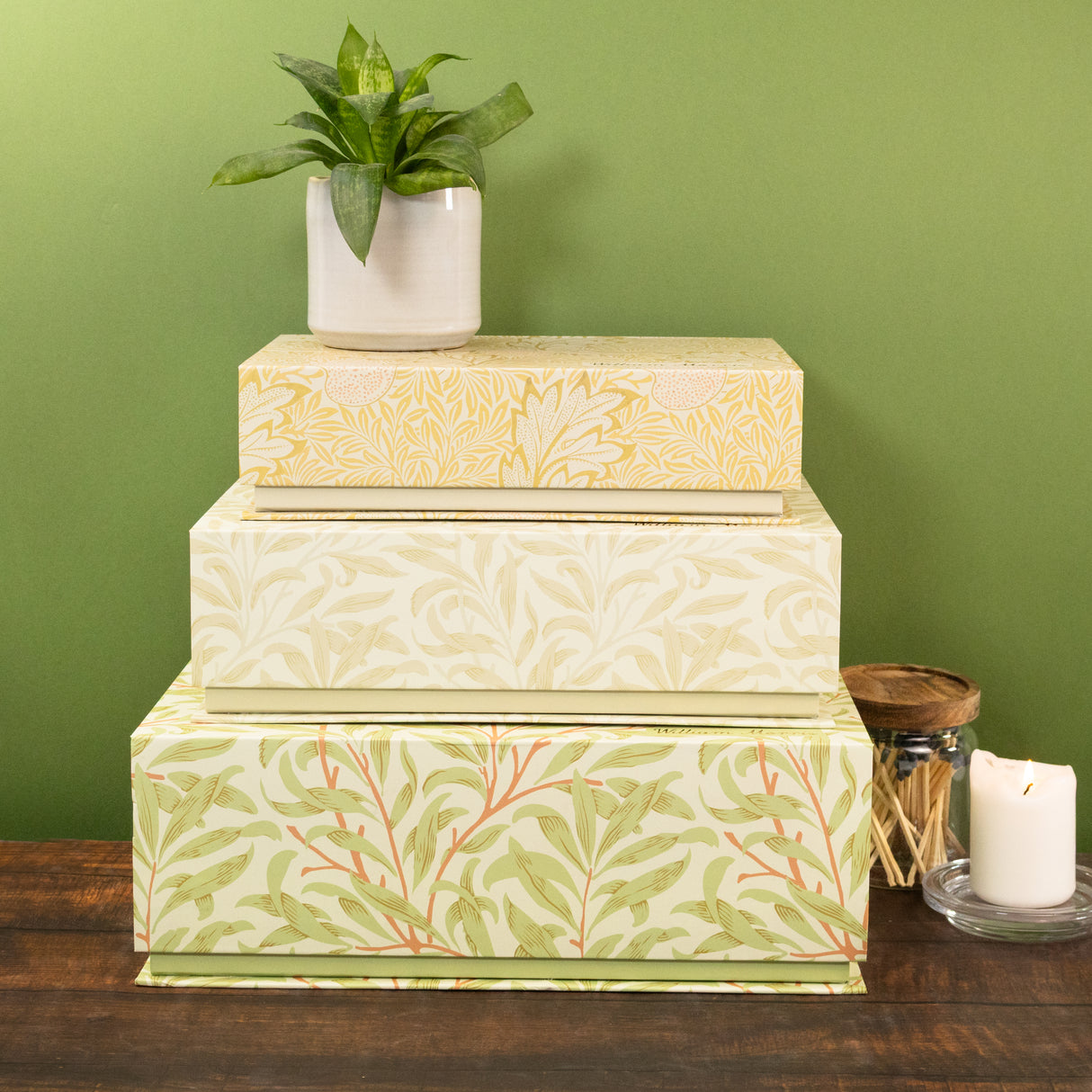 Set of 3 Nesting Storage Boxes - William Morris