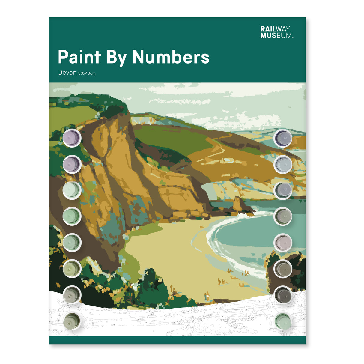 PRE-ORDER - Railway Museum Paint by Numbers Kit - Devon