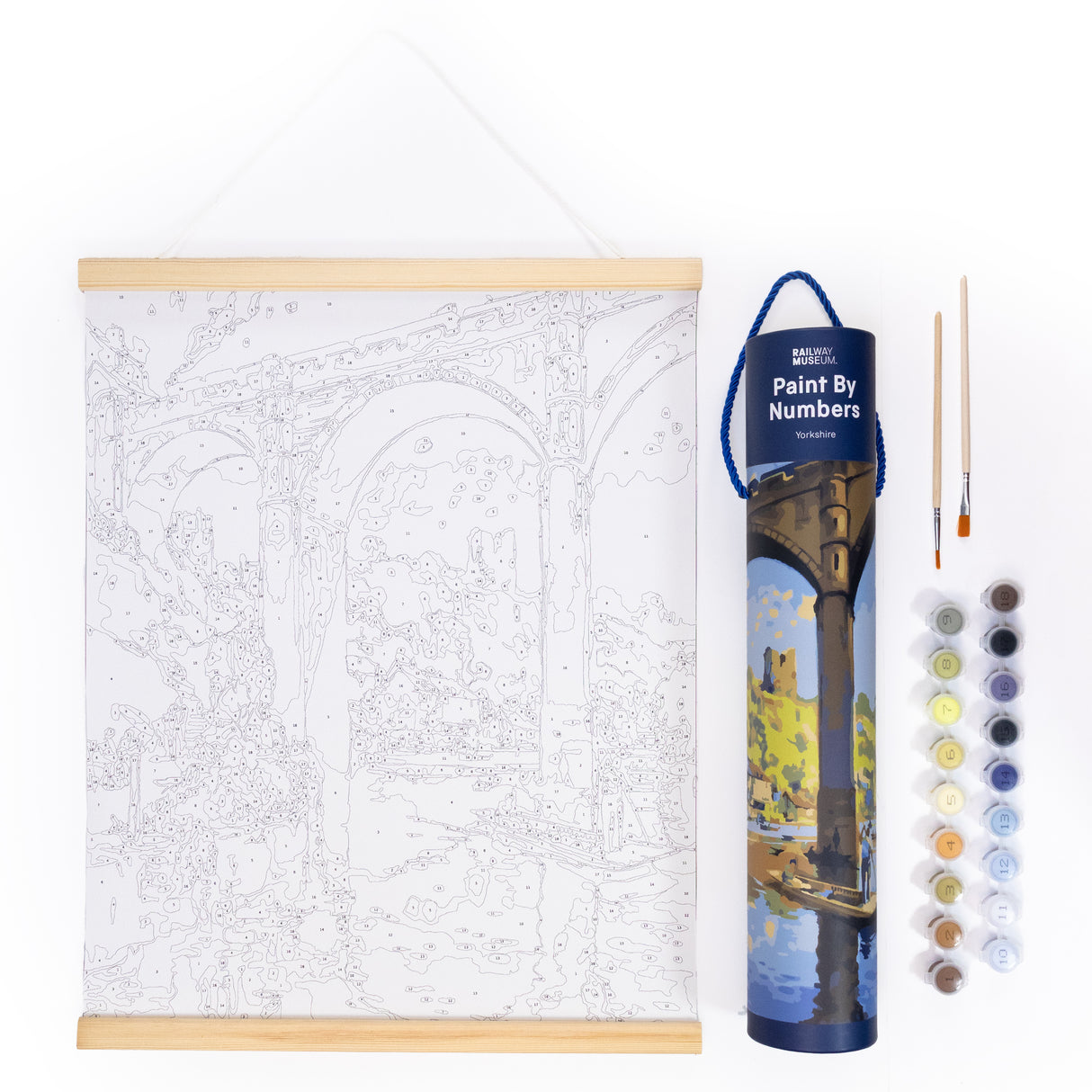 PRE-ORDER - Railway Museum Paint by Numbers Tube - Yorkshire