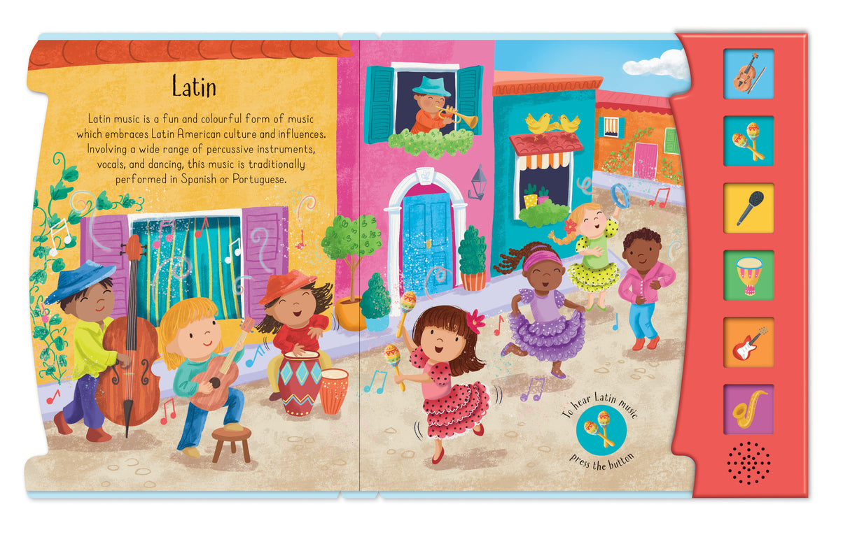 Listen To The Music - Children's 6 Button Sound Book