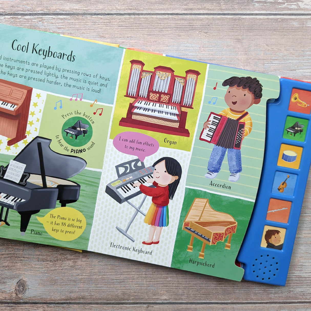 My First Instruments - Children's 6 Button Sound Book