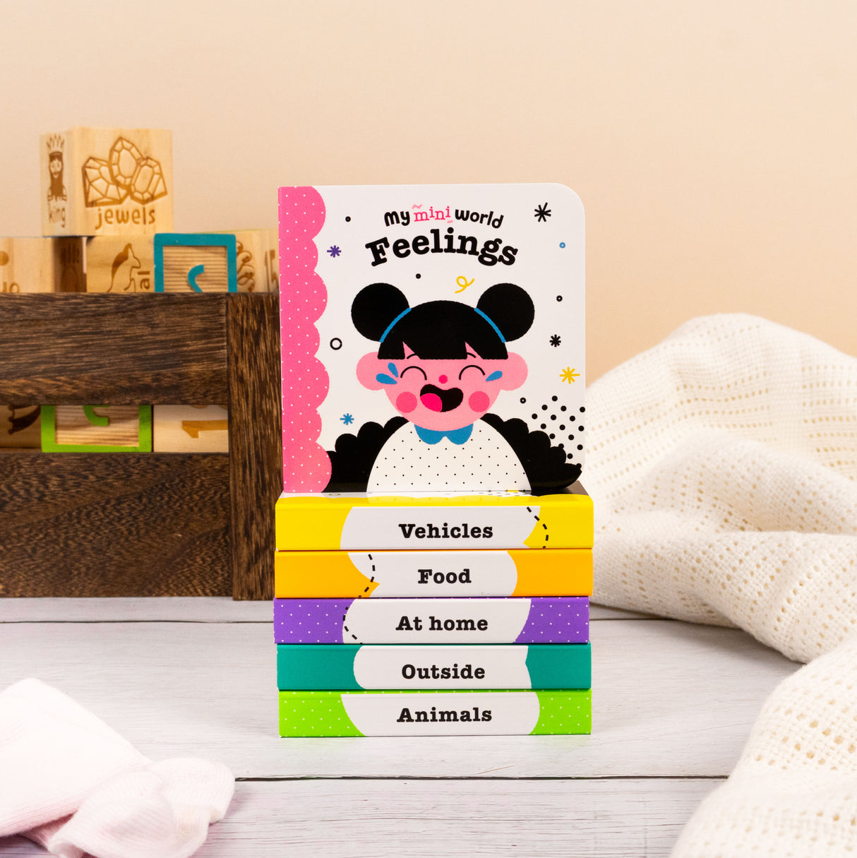 My Mini World – Box Set of 6 High-Contrast Mini Board Books