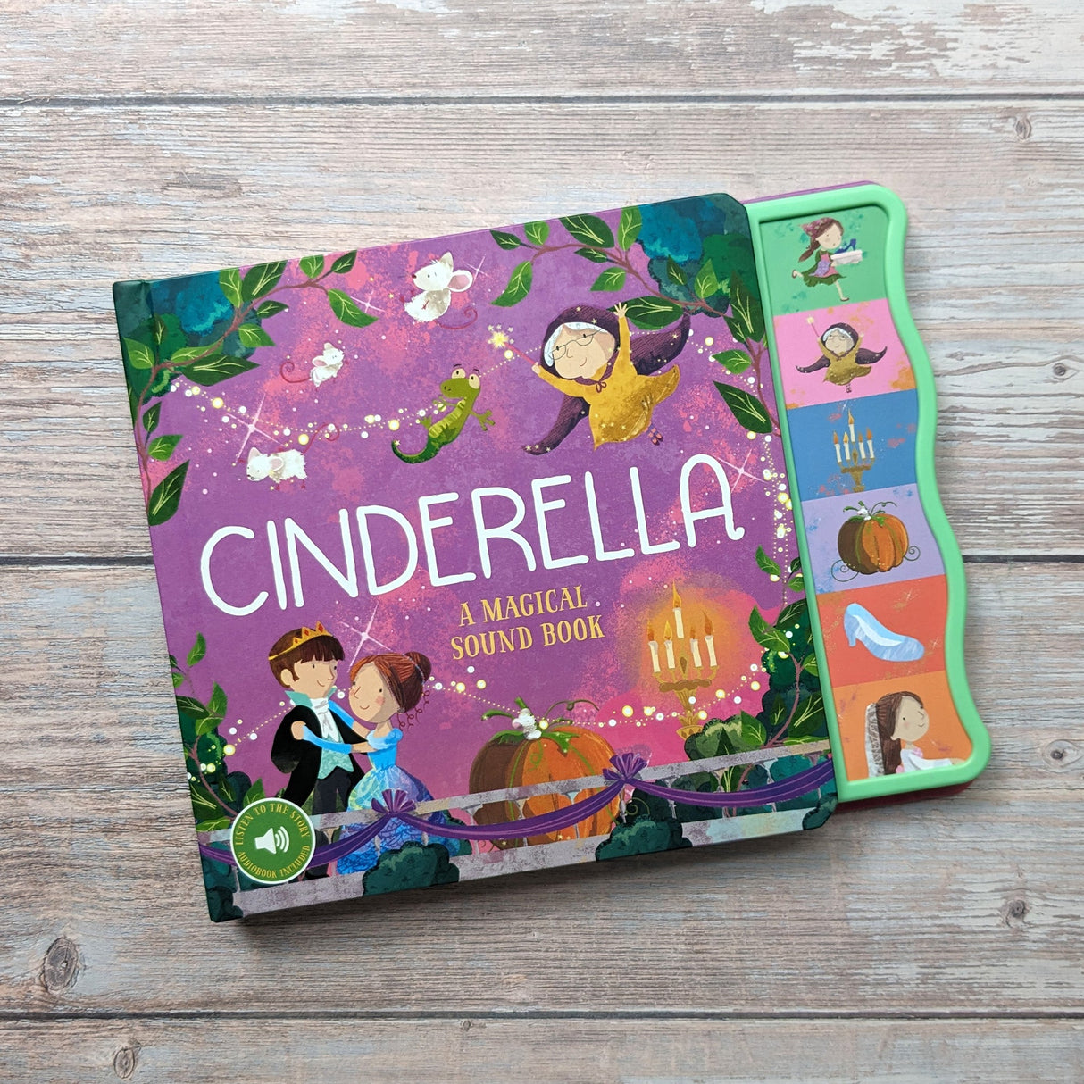 Cinderella Fairy Tale Sound Book - 6 Enchanting Sound Buttons To Press And Play