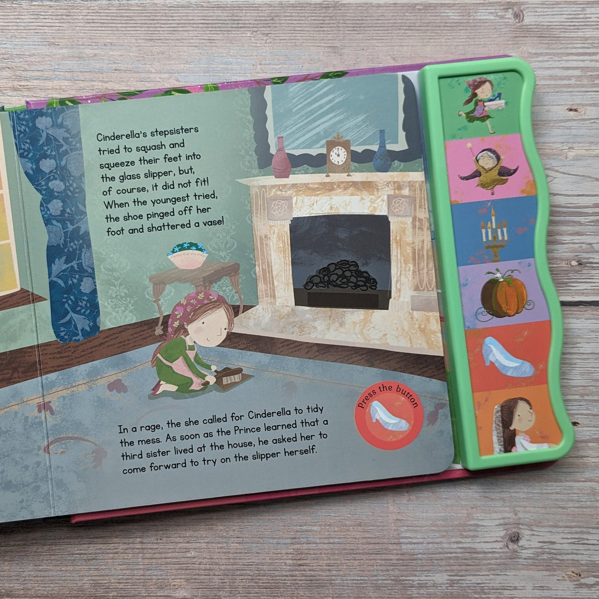 Cinderella Fairy Tale Sound Book - 6 Enchanting Sound Buttons To Press And Play