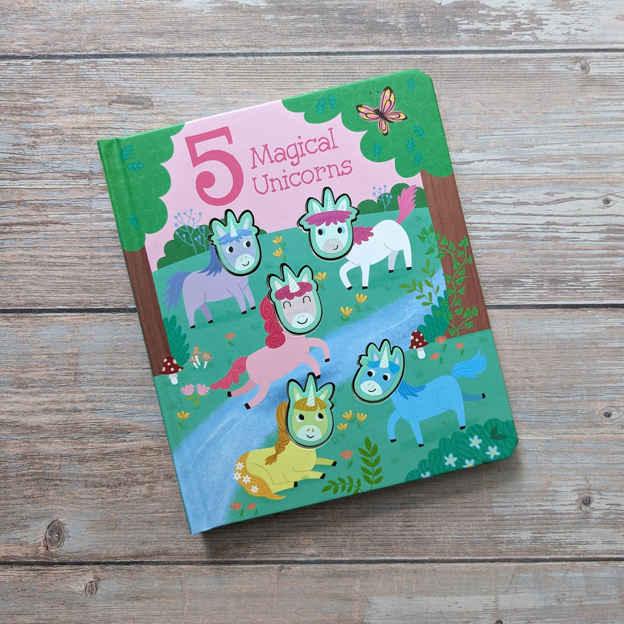 5 Magical Unicorns - Children's Touch & Feel Silicone Book