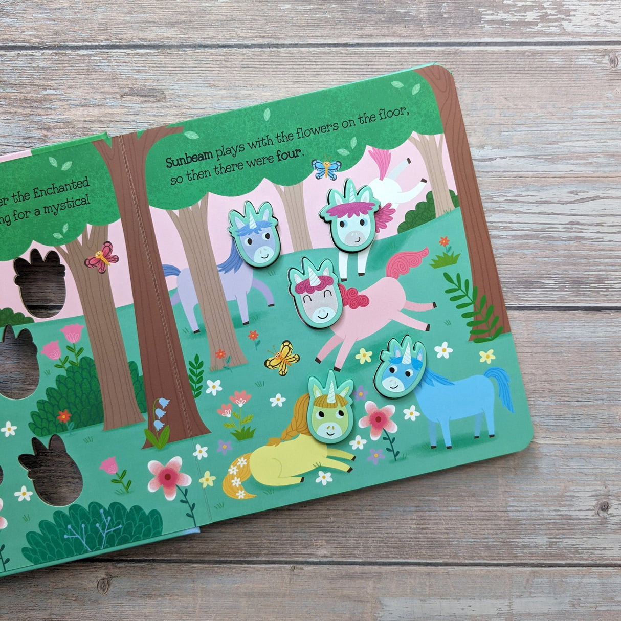 5 Magical Unicorns - Children's Touch & Feel Silicone Book