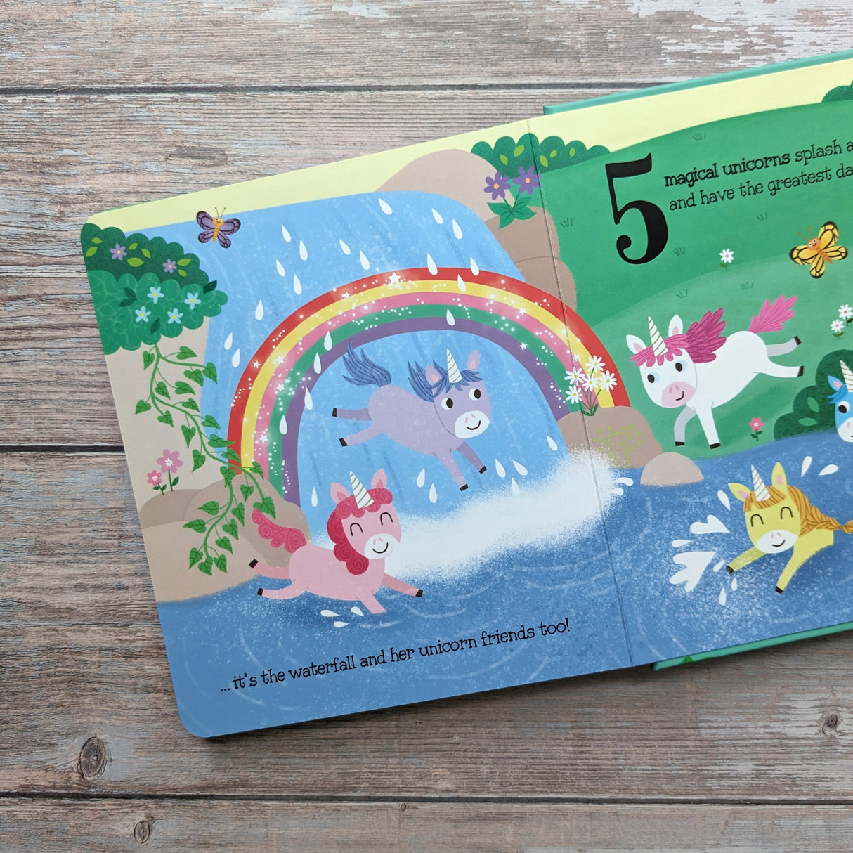 5 Magical Unicorns - Children's Touch & Feel Silicone Book