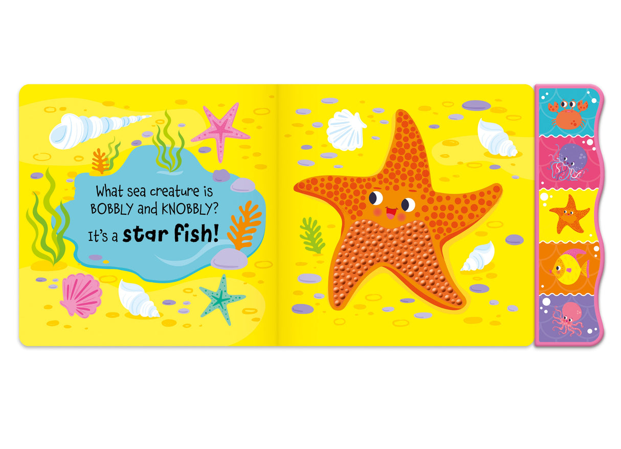 Touch and Feel In The Ocean Silicone Sound Book - Tactile Fun For Children Aged 3 Years Upward – 5 Sound Buttons To Press And Play