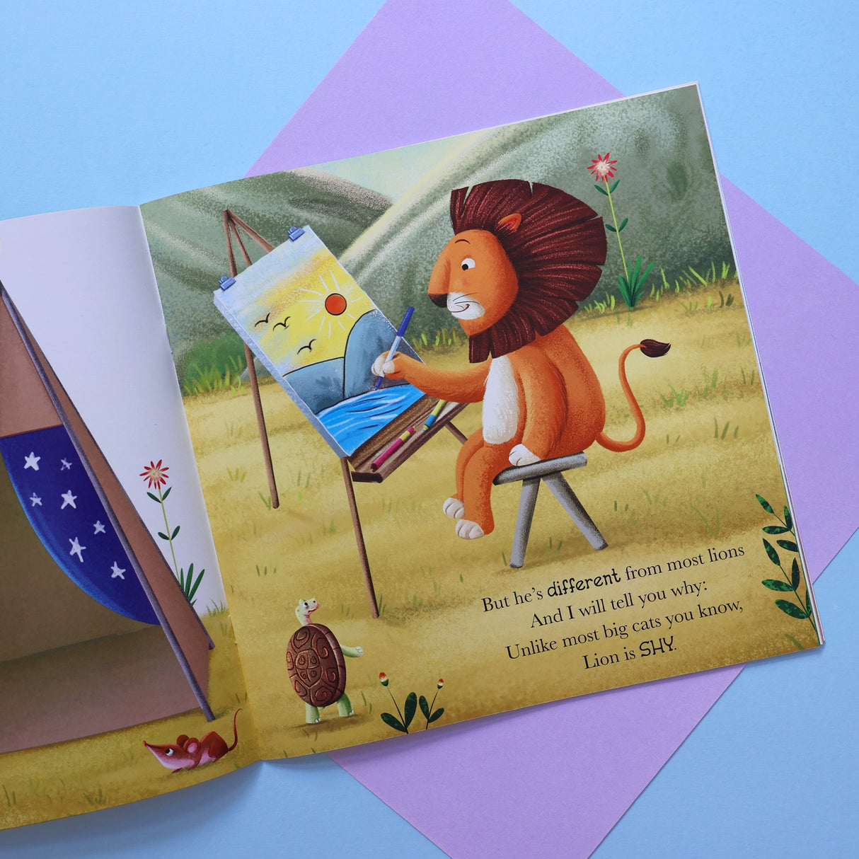 When Lion Feels Shy - Me And My Feelings Children's Paperback Book