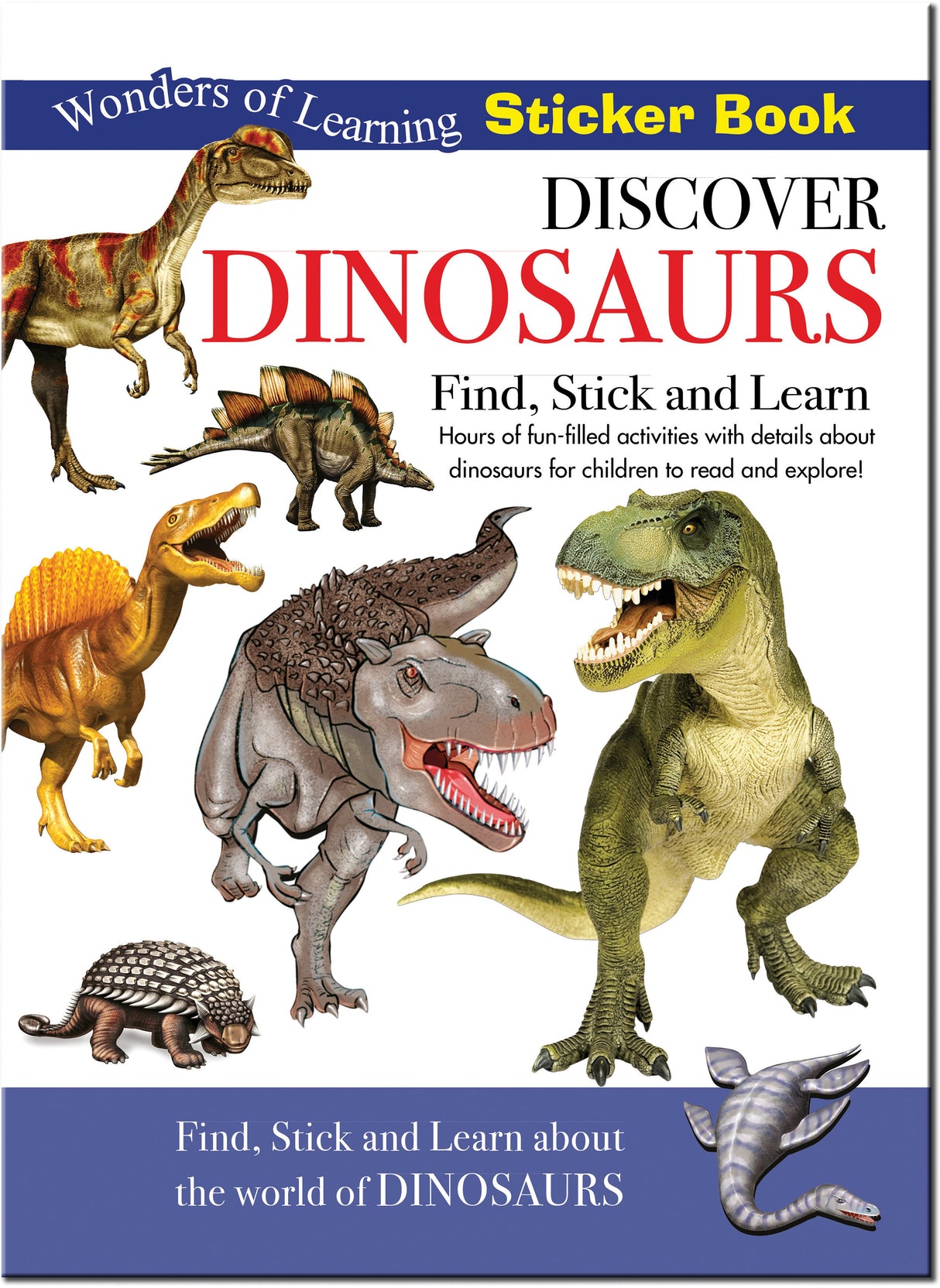 Discover Dinosaurs Sticker Book - Find, Stick and Learn