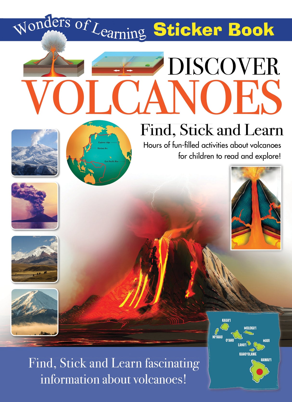 Discover Volcanoes Sticker Book - Find, Stick and Learn