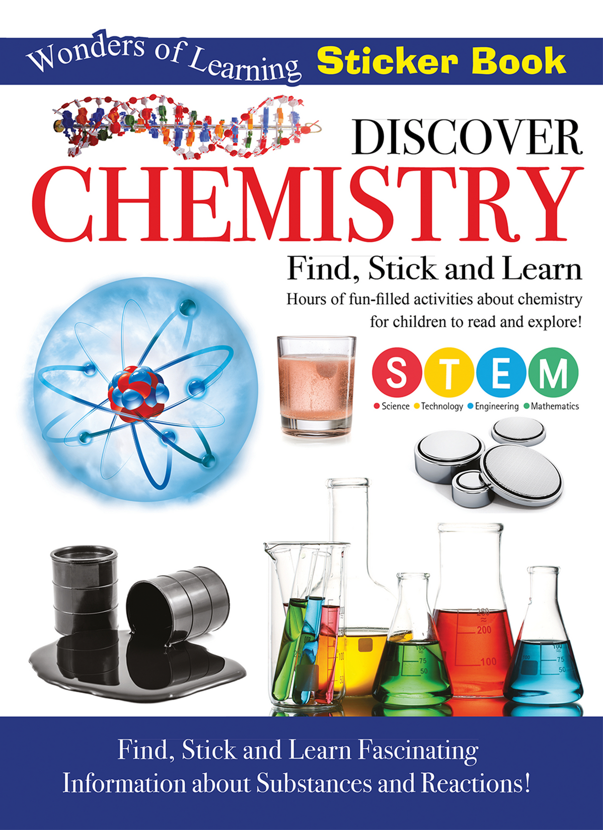 Discover Chemistry Sticker Book - Find, Stick and Learn