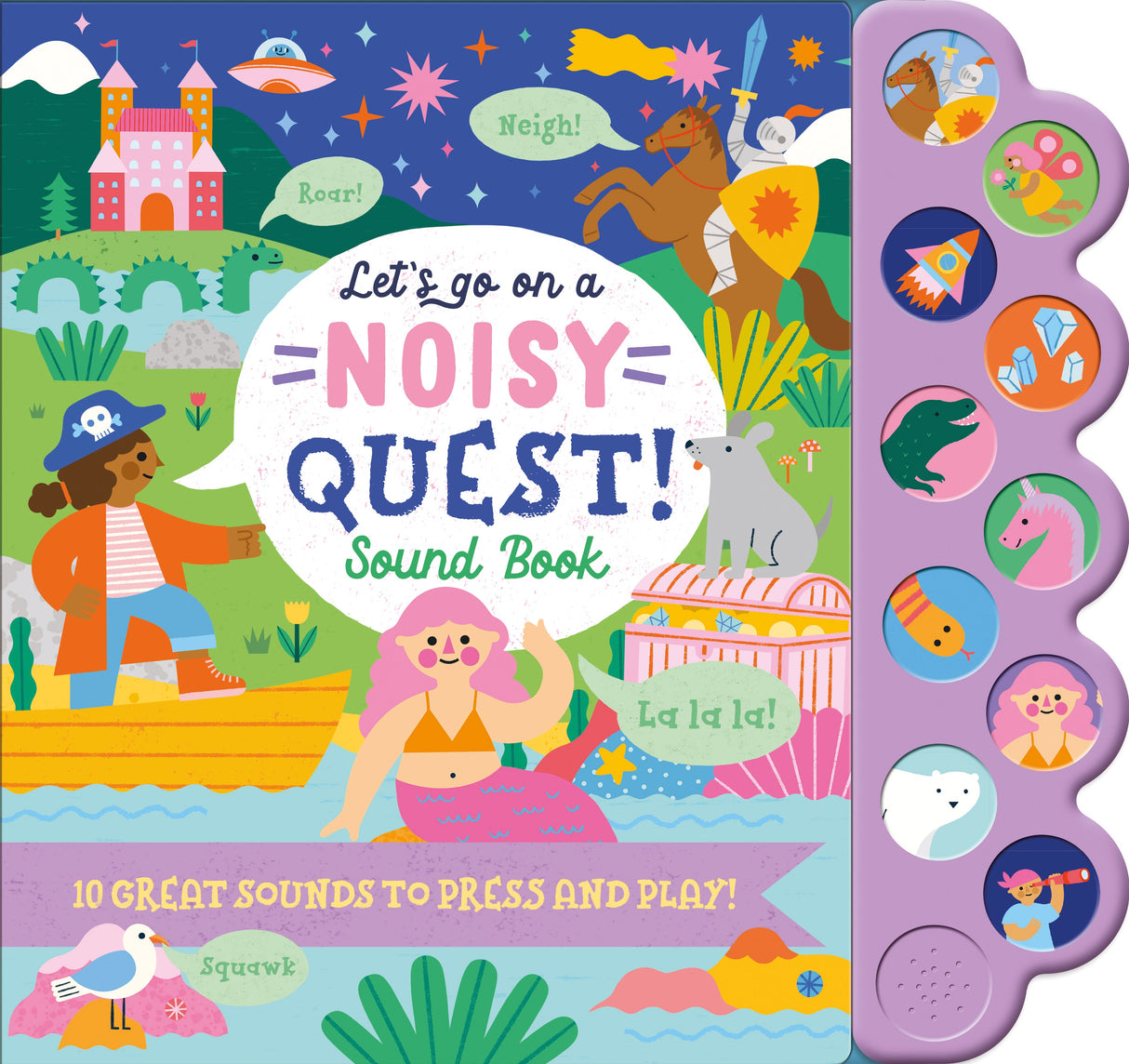 Let's Go On A Noisy Quest - Children's 10 Button Sound Book