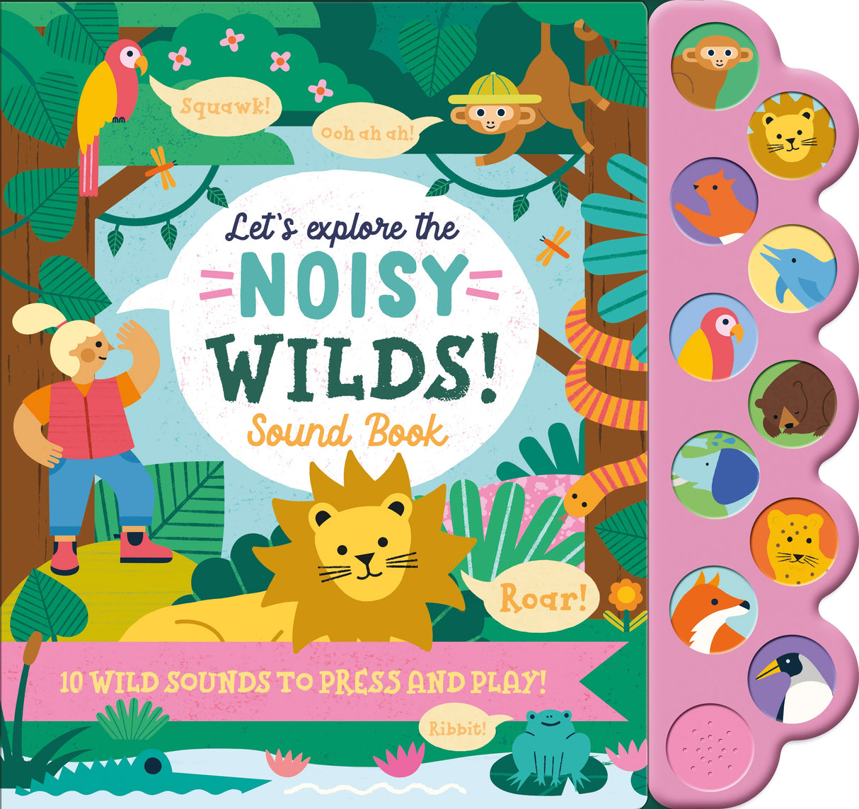 Let's Explore The Noisy Wilds - Children's 10 Button Sound Book