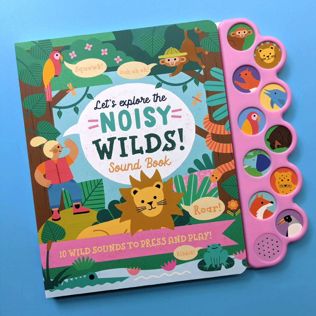 Let's Explore The Noisy Wilds - Children's 10 Button Sound Book