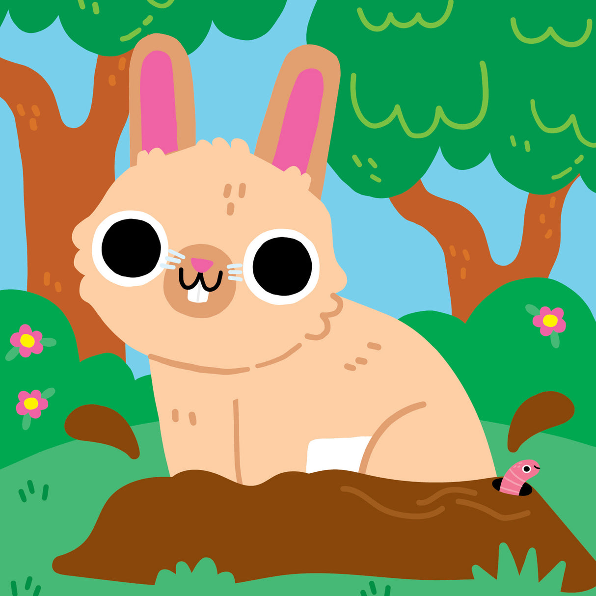 A Home For A Rabbit - Fun Wobbly-Eye Board Book for Babies & Toddlers