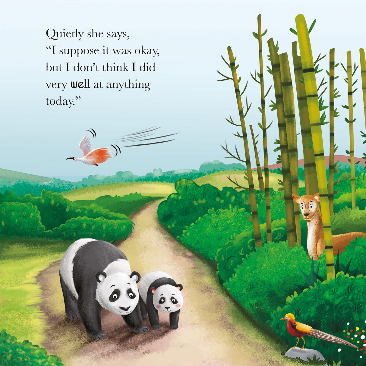 When Panda Feels Small - Me And My Feelings Children's Paperback Book