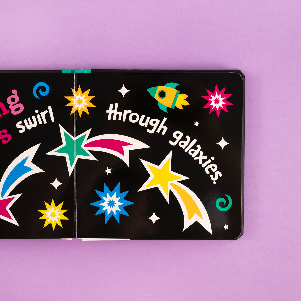 Space - Explore a Cosmic Neon Galaxy - Children’s Board Book