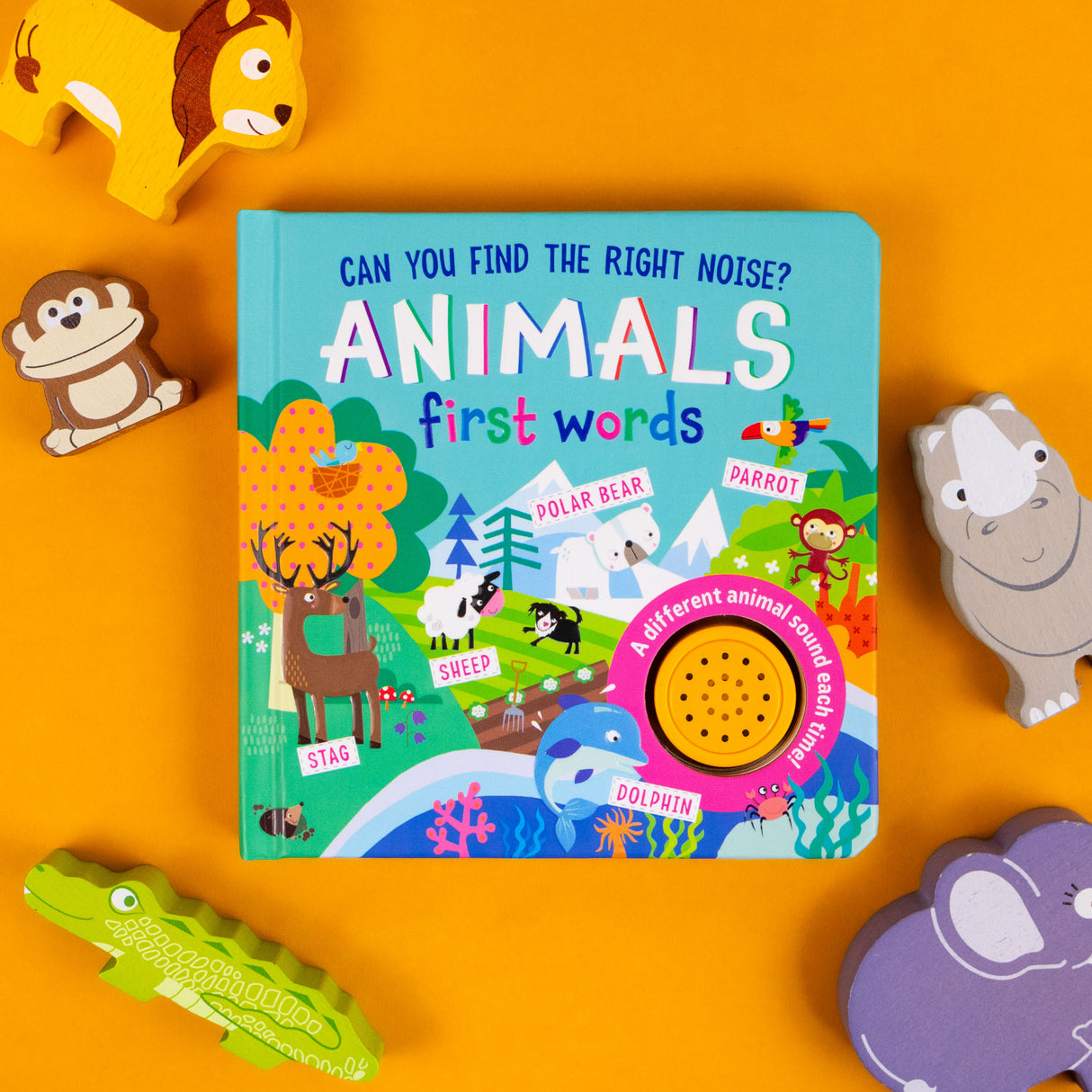 Animals Can You Find The Right Noise? Children’s One Button Sound Book