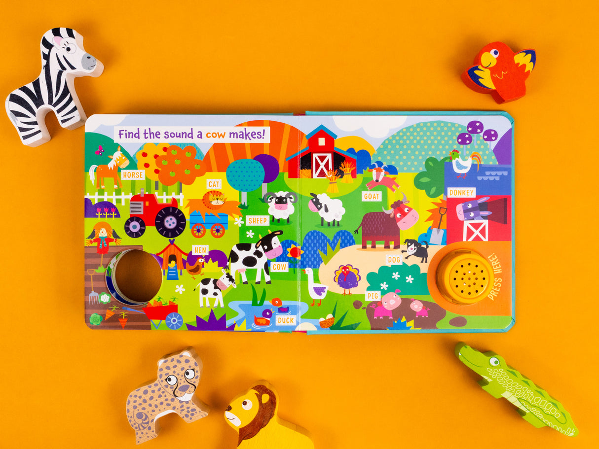 Animals Can You Find The Right Noise? Children’s One Button Sound Book