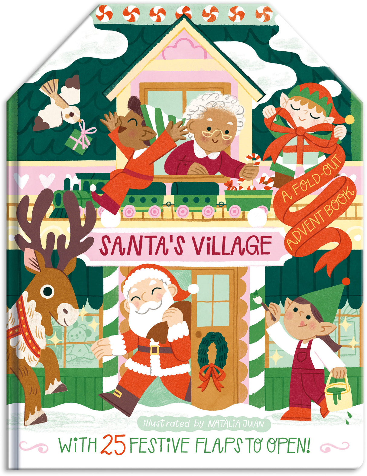 Santa's Village – Children’s Fold-Out Advent Christmas Book