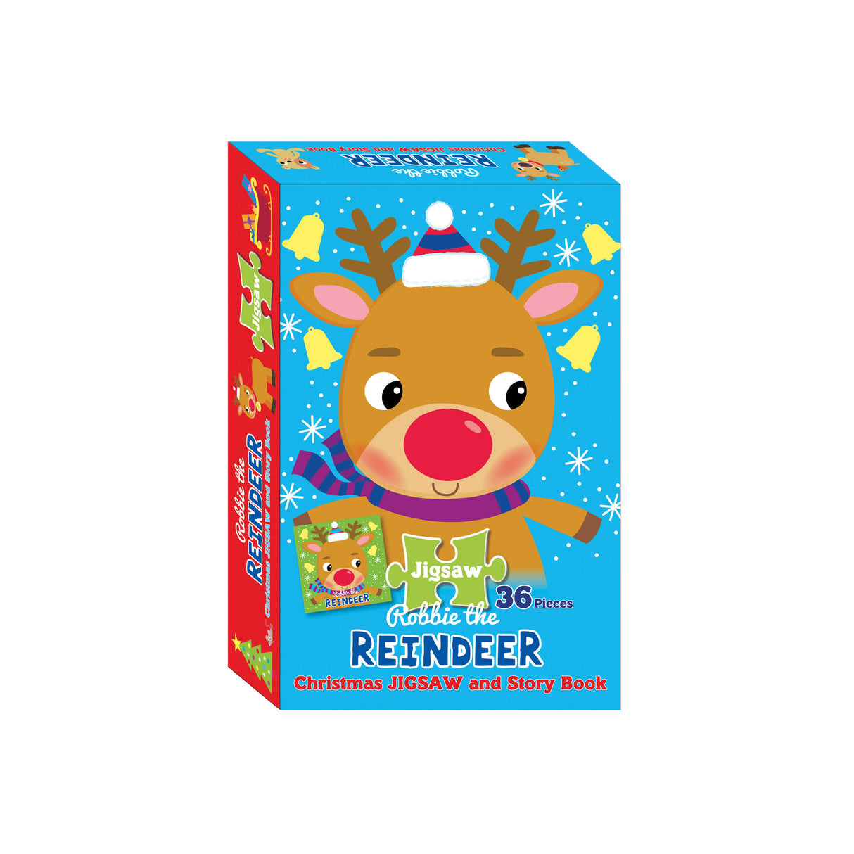 Jigsaw Puzzle & Book Set - Robbie the Reindeer