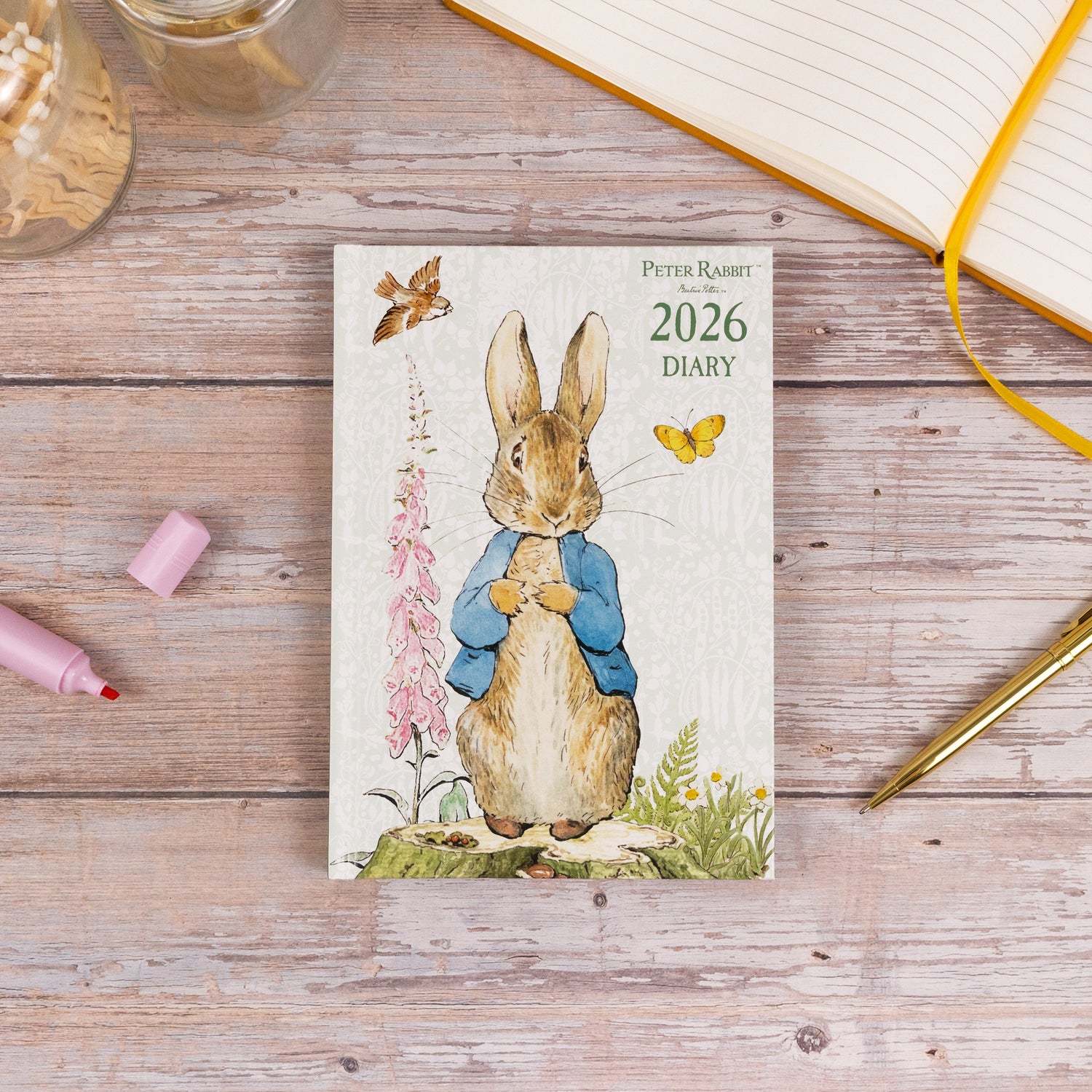 Peter Rabbit 2026 A5 Weekly Diary – Hardback Planner with Beatrix Potter Artwork – Week-to-View Organiser