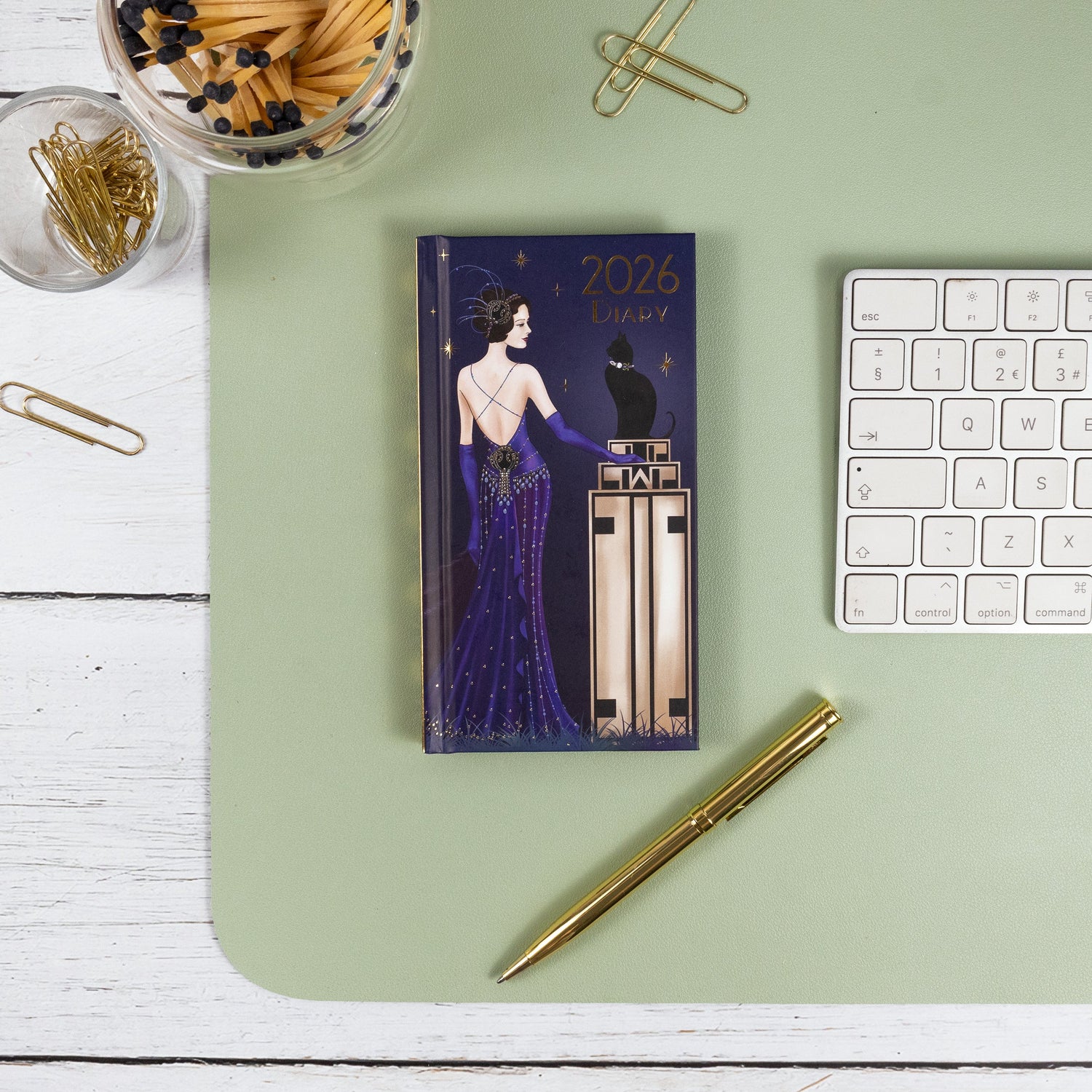 Claire Coxon Art Deco 2026 Slim Weekly Diary