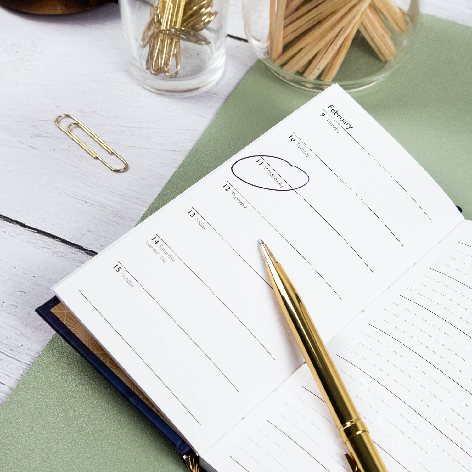 Claire Coxon Art Deco 2026 Slim Weekly Diary