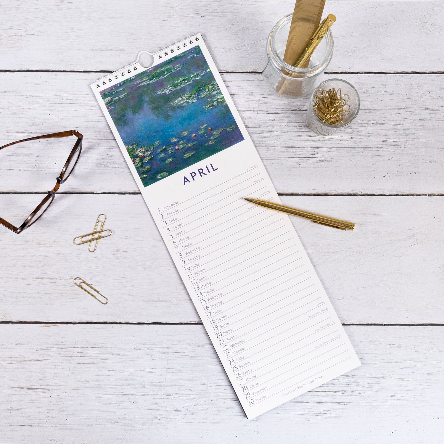 Fine Art 2026 Slim Wall Calendar