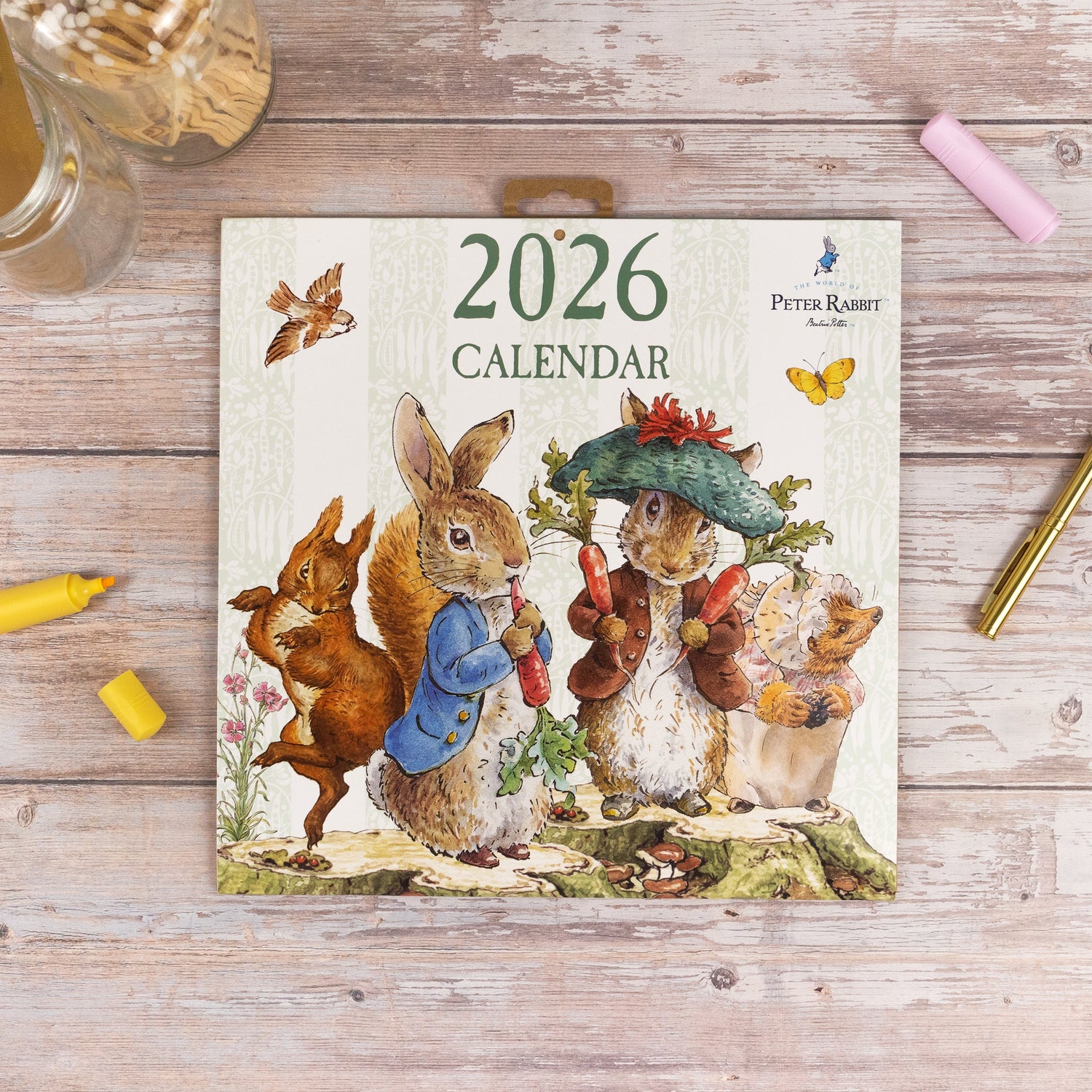 Peter Rabbit 2026 Square Wall Calendar