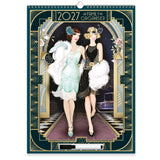 Claire Coxon Art Deco Family Organiser Wall Calendar 2027