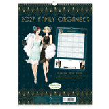 Claire Coxon Art Deco Family Organiser Wall Calendar 2027