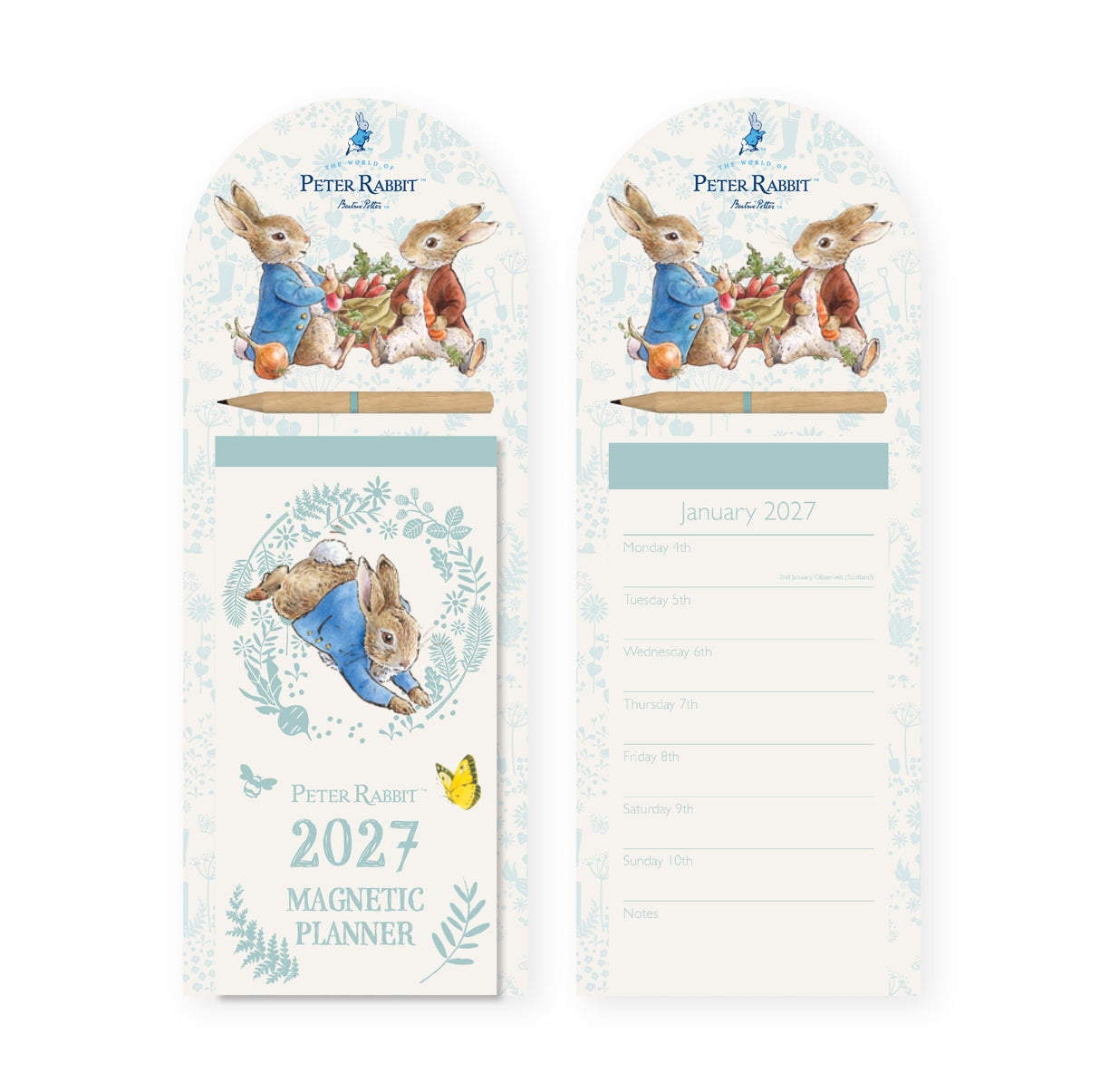 Peter Rabbit Magnetic Weekly Planner 2027