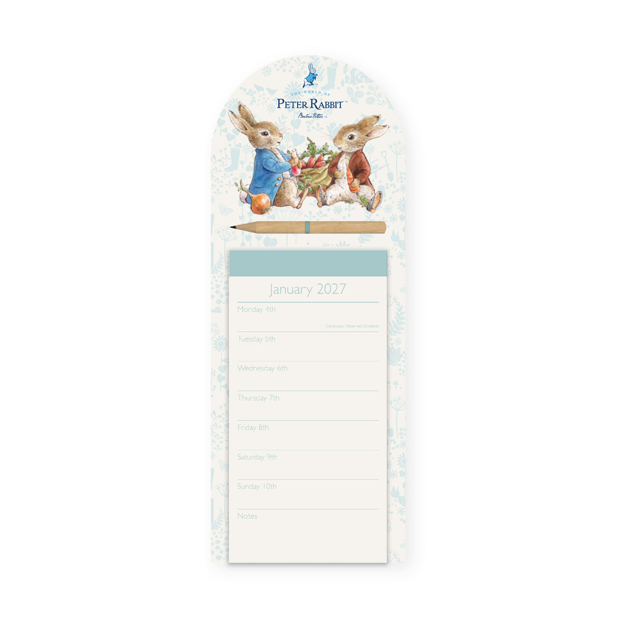 Peter Rabbit Magnetic Weekly Planner 2027