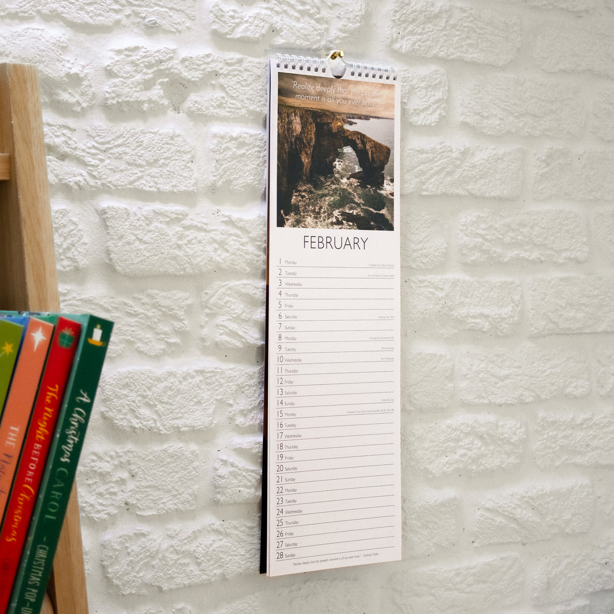 Mindfulness Slim Wall Calendar 2027