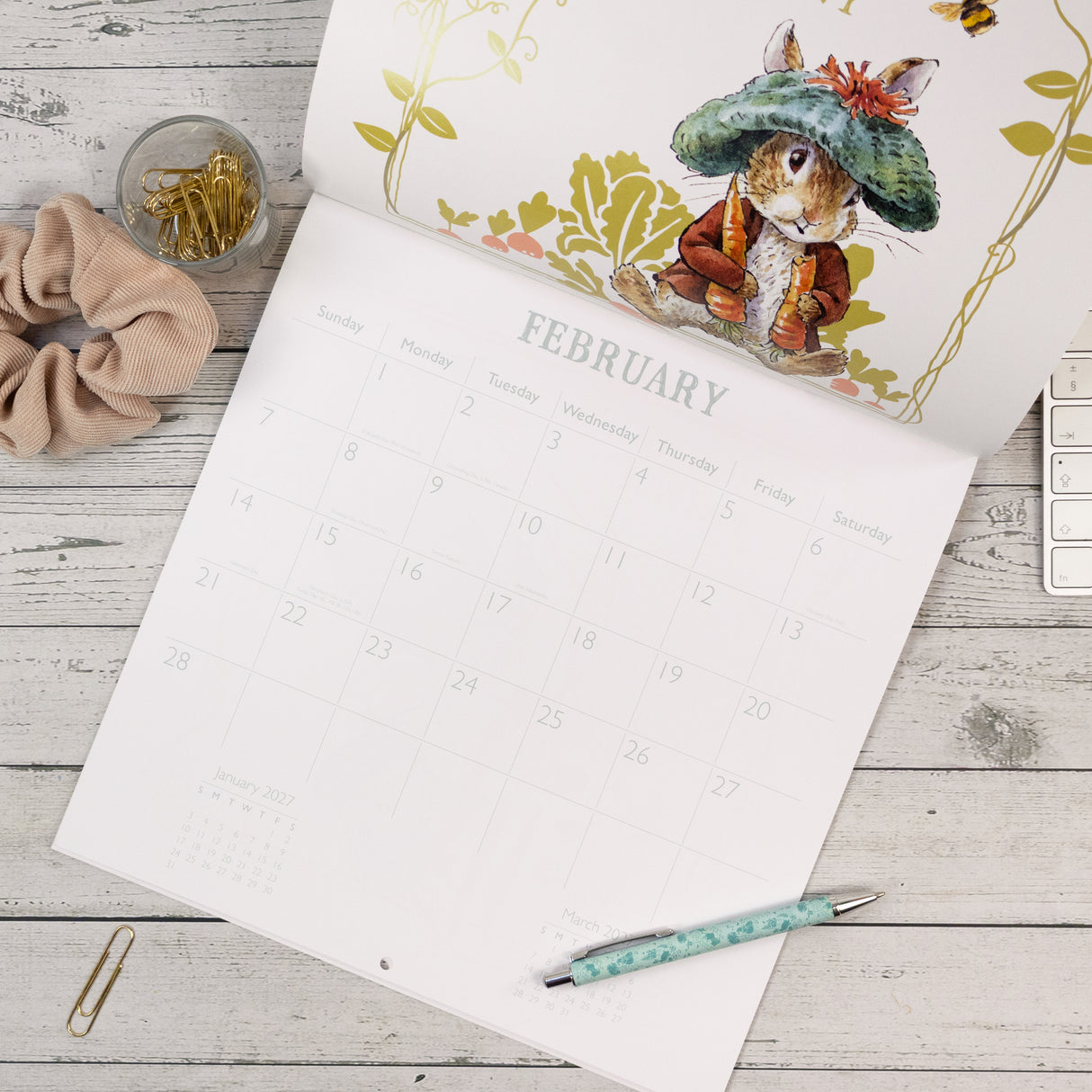 Peter Rabbit Square Wall Calendar 2027