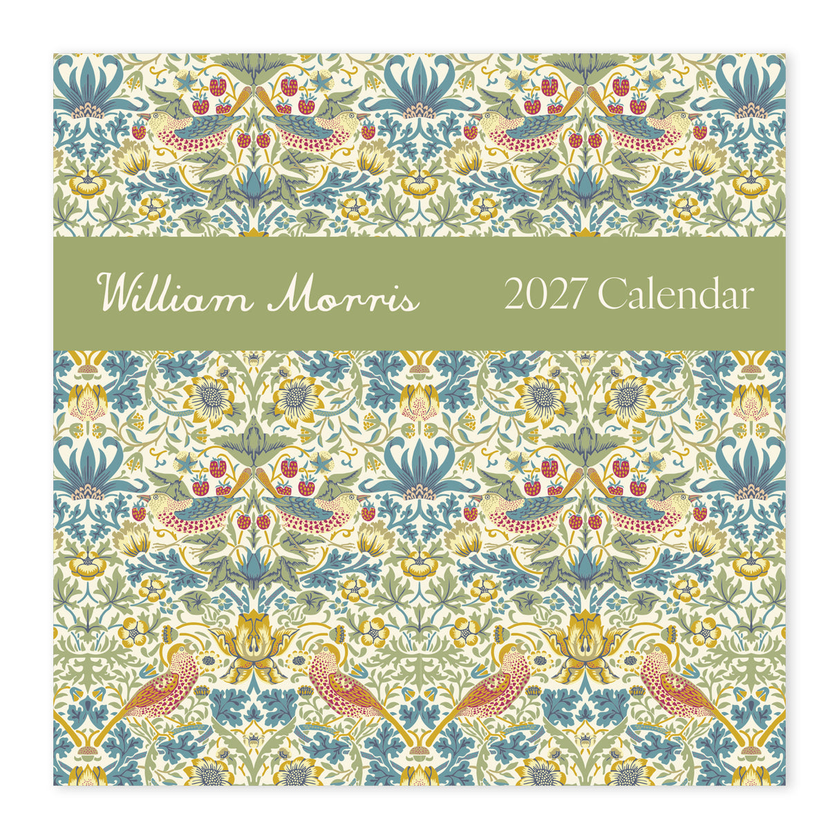 William Morris Square Wall Calendar 2027