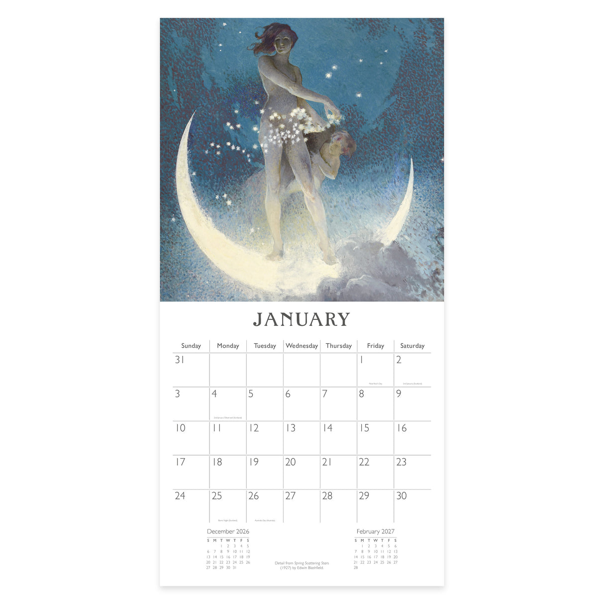 Art Noveau Square Wall Calendar 2027