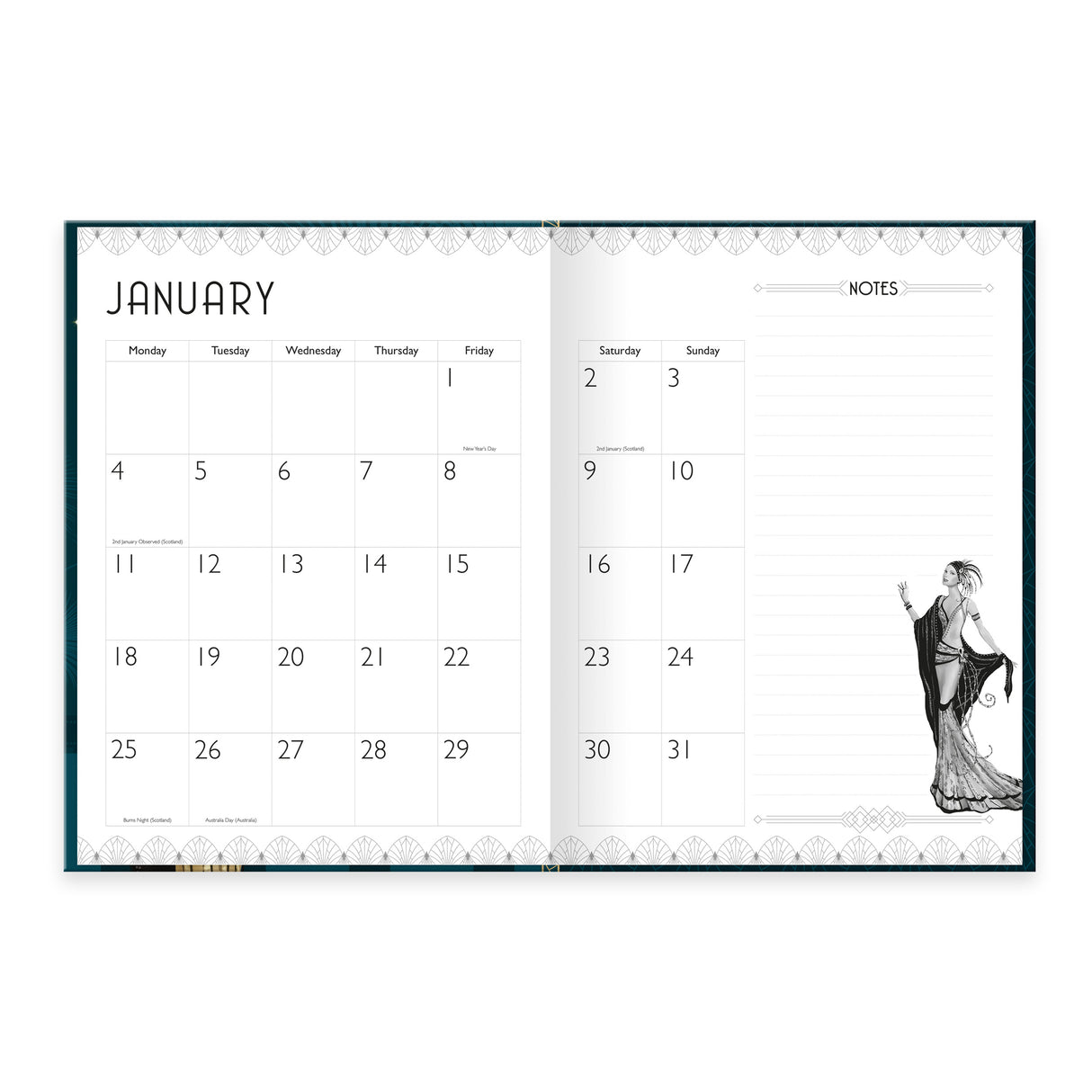 Claire Coxon Art Deco Yearly Planner 2027