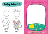 Children’s Learn-To-Draw Activity Book - Baby Animals